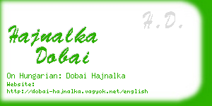hajnalka dobai business card